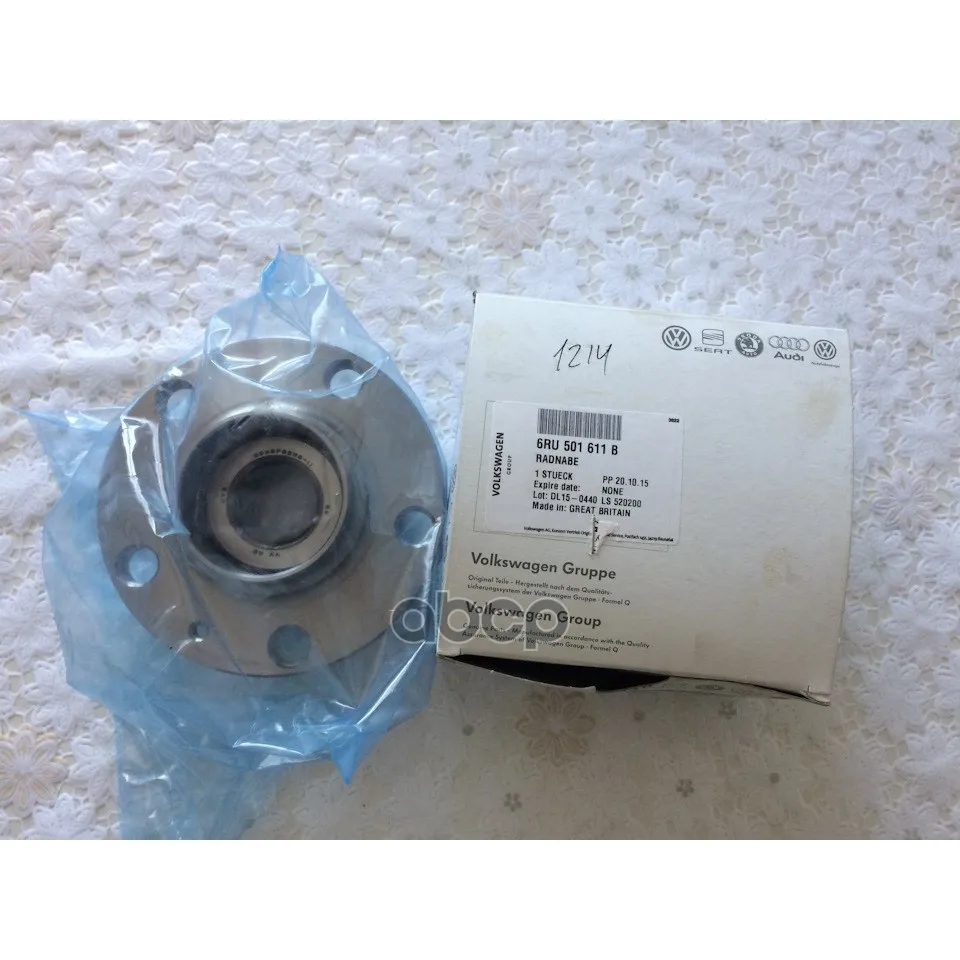 Подшипник Ступичный Задний Vw: Polo Sedan(Rus) 09.2011- VAG арт. 6RU501611B