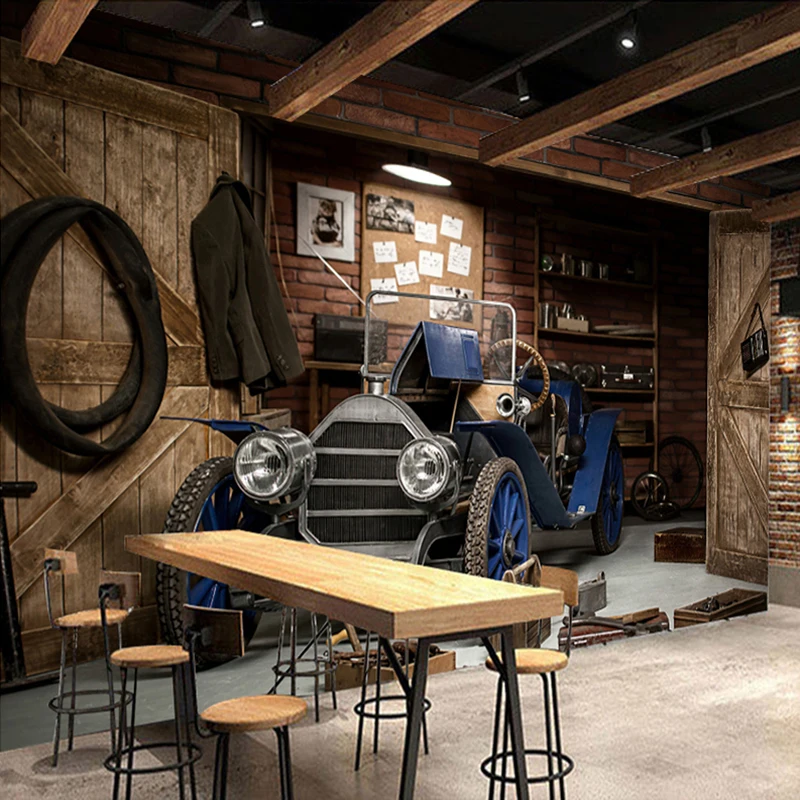 Custom-Photo-Wallpaper-3D-Car-Retro-Nostalgic-Style-Restaurant-Cafe-Milk-Tea-Shop-Background-Wall-Decor (2)