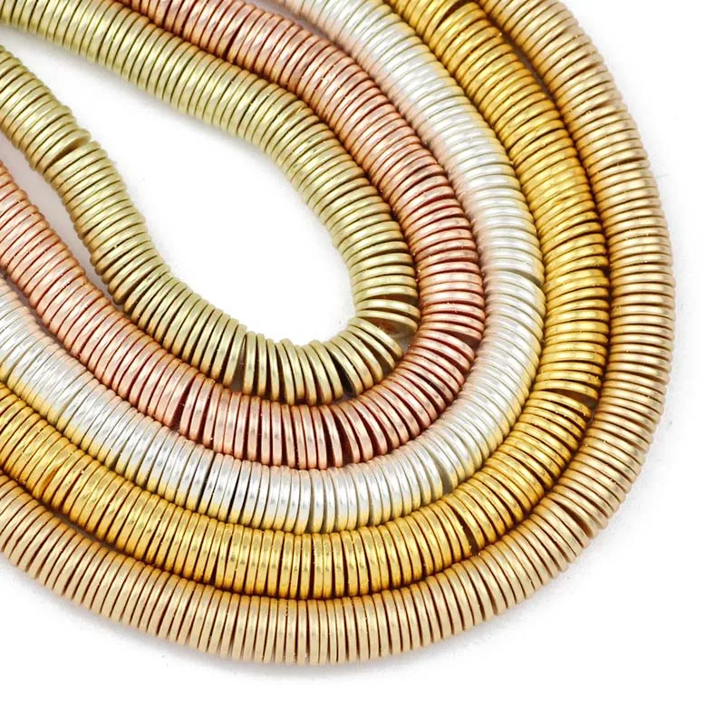 Matte Rose Gold Hematite Spacer Beads