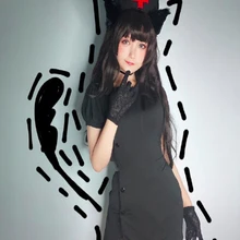 Женский соблазнительный костюм леди медсестры форма для девочек комплект сексуальная горничная Экзотическая одежда ролевые игры сексуальное нижнее белье комбинезон униформа розовый и черный