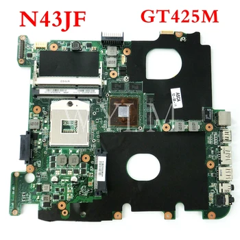 

N43JF motherboard GT425M 1GB N11P-GS-A1 mainboard REV2.1 For ASUS N43JF N43J laptop motherboard MAIN BOARD Tested Working