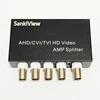 Mini tamaño 1 en 4 salida AHD CVI TVI CVBS BNC Video distribuidor 1-4CH AMP divisor para analógico coaxial HD 5MP CCTV cámara de seguridad ► Foto 2/6