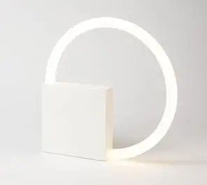

Individual luminous tube ring model room study table decorative art desk lamp LED