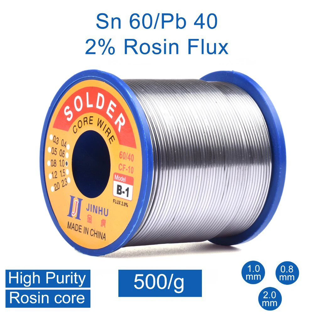 

Soldering Wire 500g 0.8/1.0/2.0mm Rosin Cored Solder Wire Tin Lead Rosin Core Solder Wire Electronic Enthusiasts Weld Component