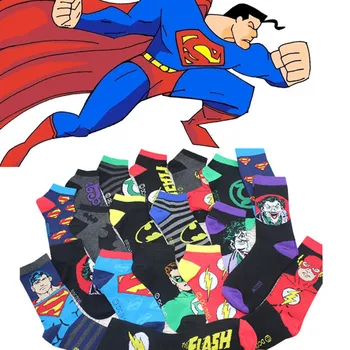 

Classic DC series socks Clown Green Lantern Heath Ledger batman flash Sock Comfortable soft Combed cotton funny socks New style