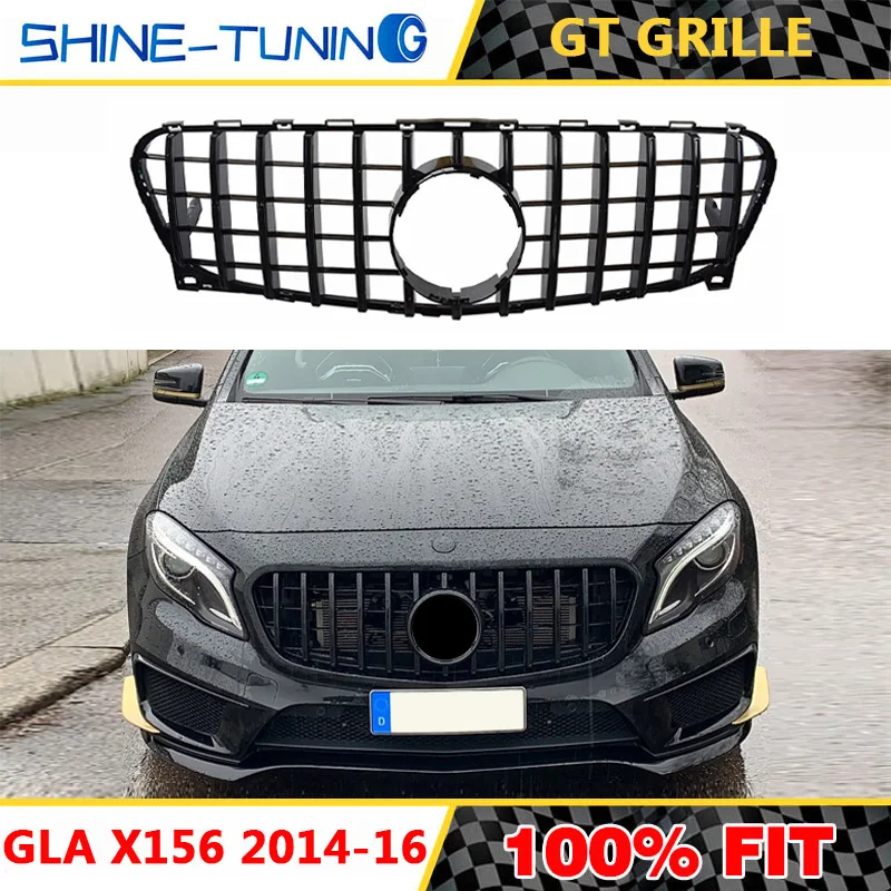 Передняя решетка без эмблемы подходит для нового GLA X156 Class GT R GTR GLA200 GLA250 GLA260