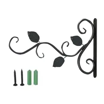 

European-style Modern Wall-mounted Iron Flower Basket Wall Decoration Hanging Basket Flower Stand Metal Hanging Flower Stand