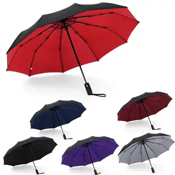 

Automatic Double-layer 10-bone Automatic Umbrella Custom Advertising Umbrella Sunny Rain Umbrella Automatic Business Umbrella