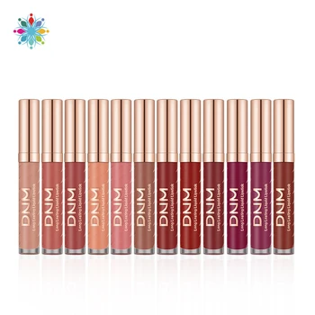 

DNM Fashion 12 Colors Sexy Lipstick Matte Super Waterproof Liquid Water Lipstick Lip Gloss Beauty Red Rose Lip Makeup