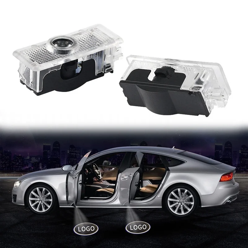 

New 2PCS Car Logo Door Welcome Light Car LED Projector Laser For Mercedes Benz CLA welcome lamp CLA CLS A207 C207 Car Light-in