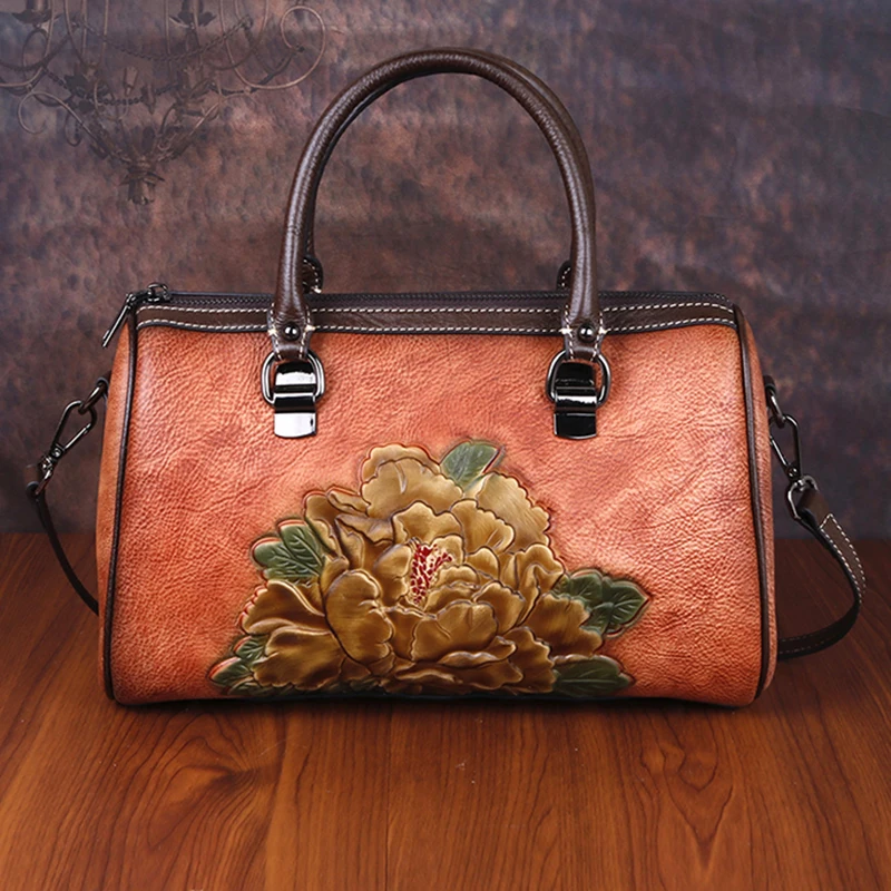 Hoge Kwaliteit Messenger Schouder Cross body Bags Vrouwelijke Bloemen Vintage Winkelen Echt Reliëf Lederen Handtas Vrouwen Tote Bag Hoge Kwaliteit Messenger Schouder Cross body Bags Vrouwelijke Bloemen Vintage Winkelen Echt Reliëf Lederen Handtas Vrouwen Tote Bag