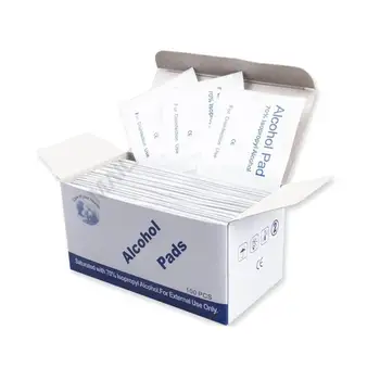 

100pcs Disposable alcohol disinfection cotton pad Disposable Cotton Sterilization Alcohol Wipe Pad First Aid Disinfection