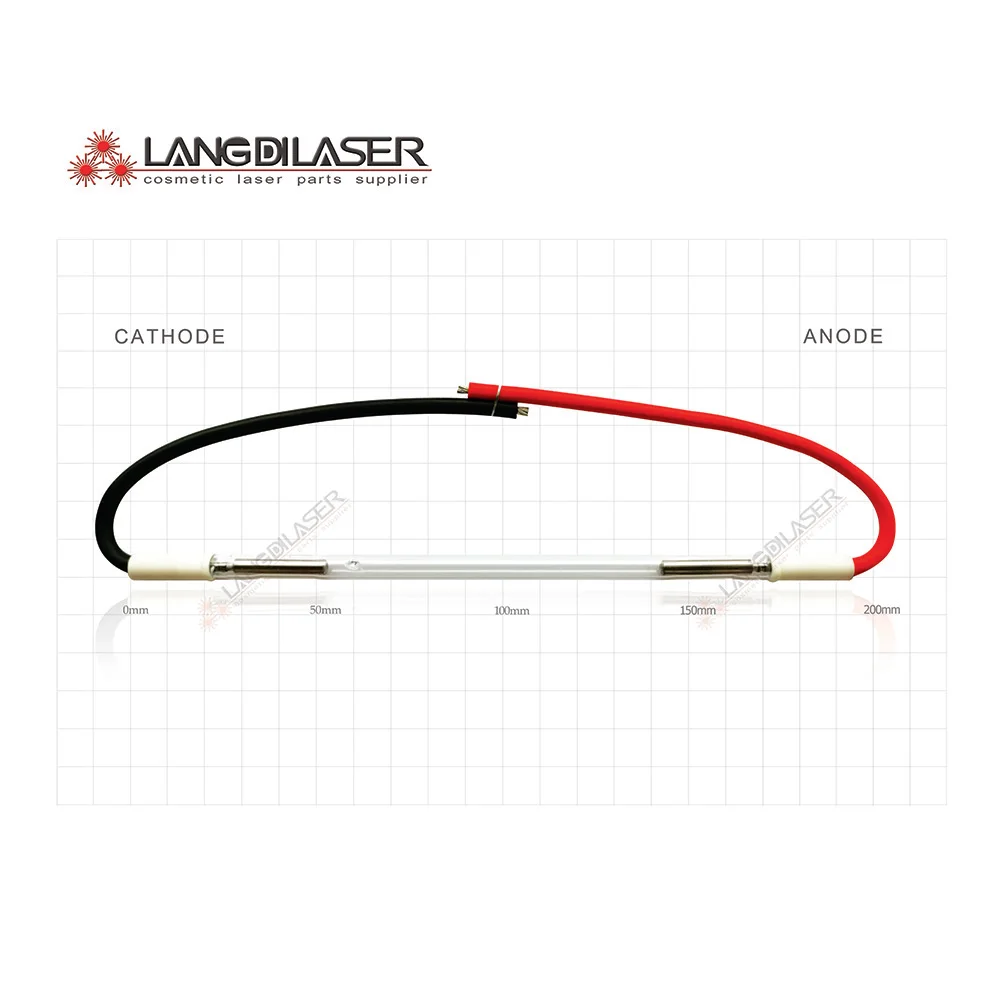 Ксеноновая лампа вспышка размер: 7*90*155 * 195F (PEI + wire) для nd:yag laser ксеноновая