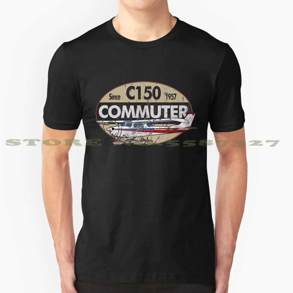 Cessna 150 Commuter "Dal 1957" Vintage Design Fashion Vintage Tshirt Magliette Cessna C 150 C150 150 Pendolare Pilota Privato