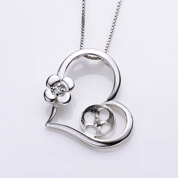 

HOT CHEAP Heart Pearl Pendant Mountings, Pendant Findings, Pendant Settings Jewelry Parts Fittings Jewellery Accessories