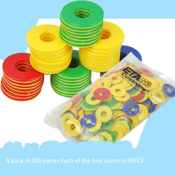 

200Pcs Plastic Chip Coin Set Game Currency Kindergarten Children Learn Points Coins Counting Chips Toys 2019