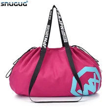 Moda yoga saco nova esteira de yoga saco com cordão 2019 bolsa de yoga mulher esporte sapatos lona senhora saco de fitness para ginásio(China)