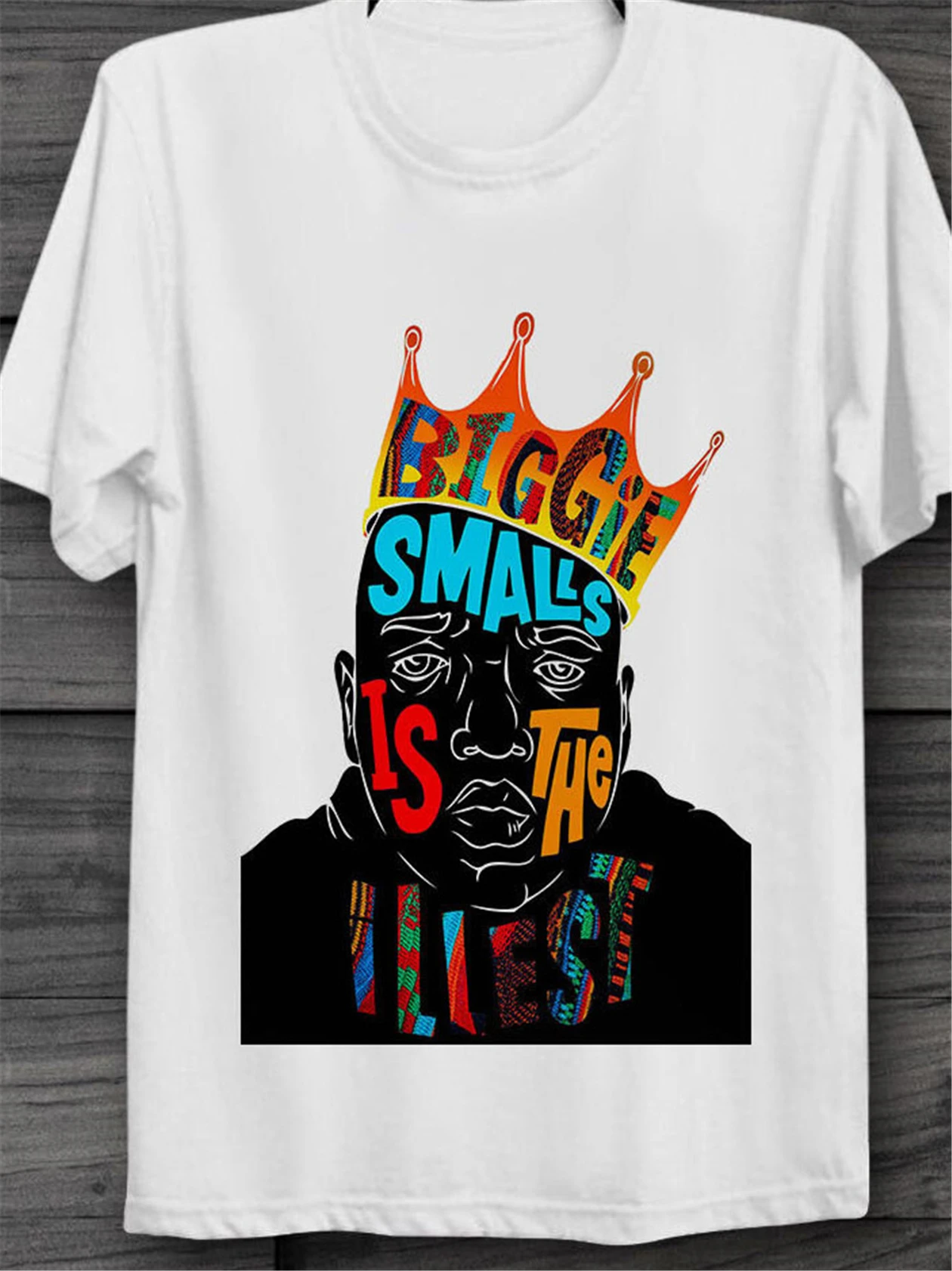 BIGGIE ILLEST RAPPER NOTORIOUS B.I.G SMALLS Гангстер Ретро крутая футболка классная Повседневная
