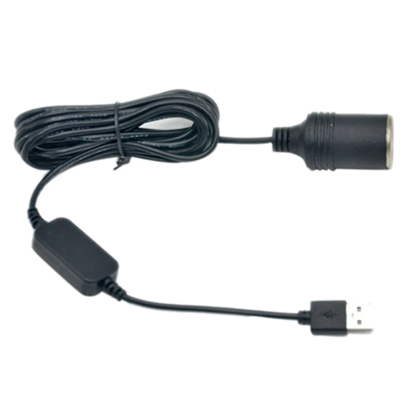 Конвертер адаптер проводной разъем Женский Шнур питания контроллер USB порт для 12 В автомобильного прикуривателя