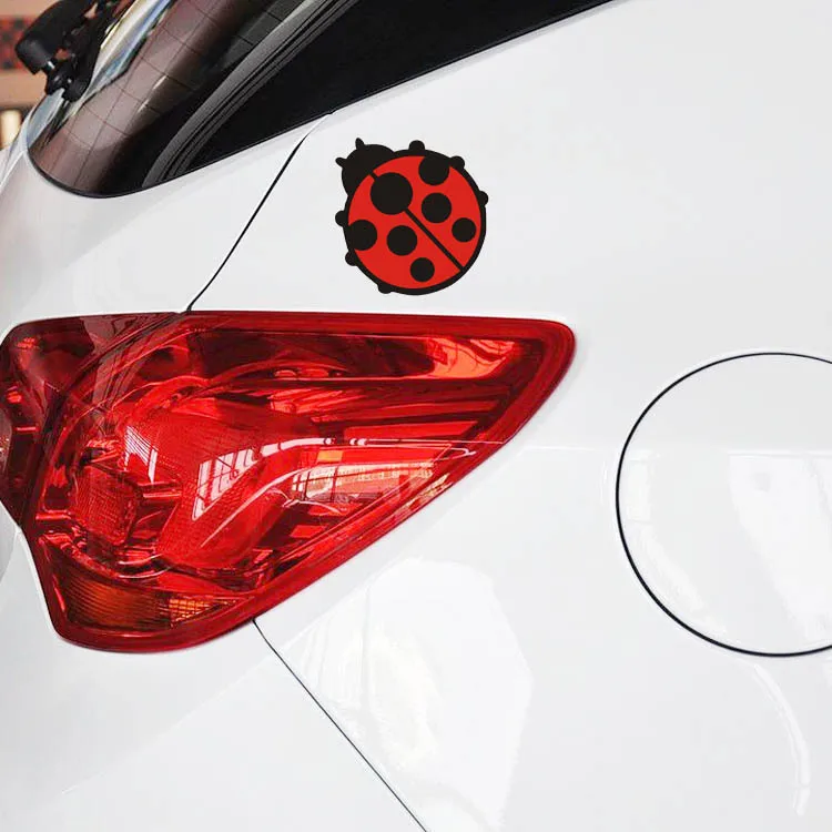 N-900 Beetle Coccinella septempupata отражательный бампер наклейки 4 цвета два размера 5,2