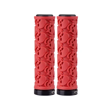 

Bicycle Handlebar Grips Skull Pattern Non-slip Bike Grips Soft Ergonomic Cycling Handle Bar Grips for MTB Mountain Bike