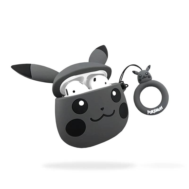 Для AirPods чехол 3D милый бисквит Кола бургер чехол для наушников s для Apple Airpods 2 забавная Защитная крышка с кольцом на палец - Цвет: as pic show