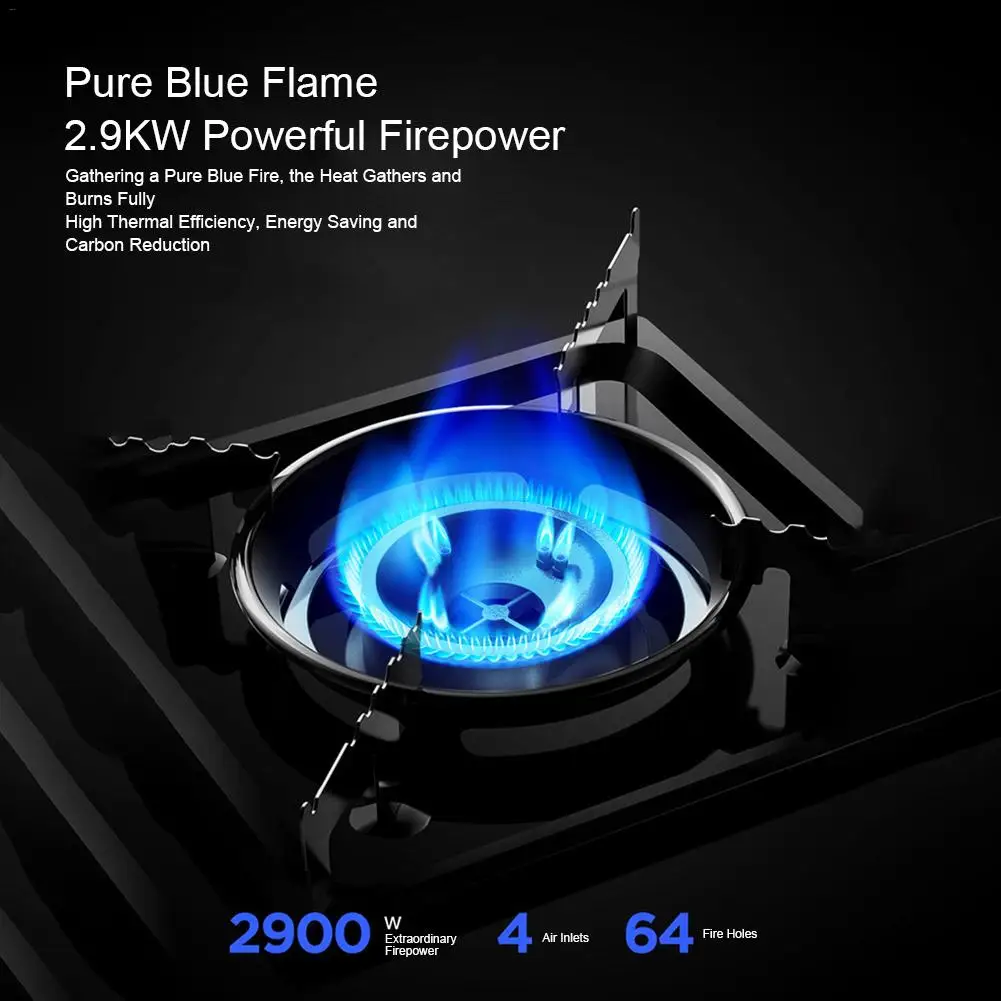 Portable Gas Stove Outdoor Camping Stove With Storage Case Gas Furnace Thickened Windproof Outdoor Stove Camping Equipment