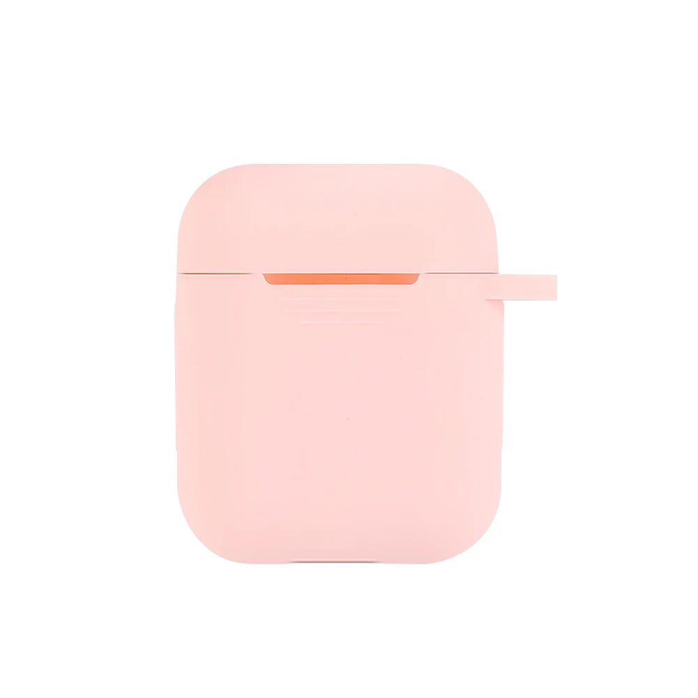 Розовый Чехол для наушников для Apple AirPods, чехол, настоящие беспроводные Bluetooth наушники для Air Pods, защитный чехол, аксессуары для AirPod - Цвет: Розовый