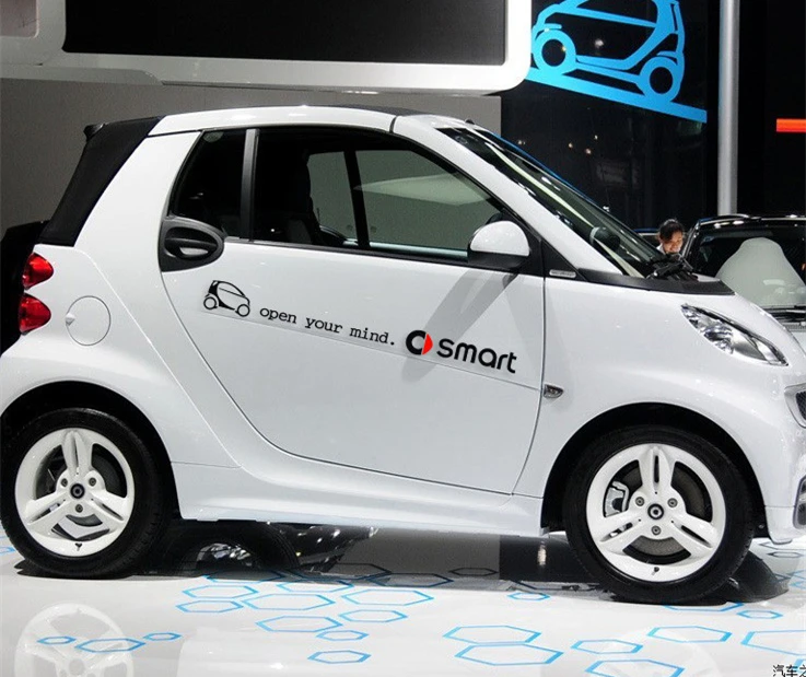 Стайлинга автомобилей спортивный автомобиль наклейки для Mercedes-Benz Smart кузовных наклеек и отличительные знаки авто стикер наклейка