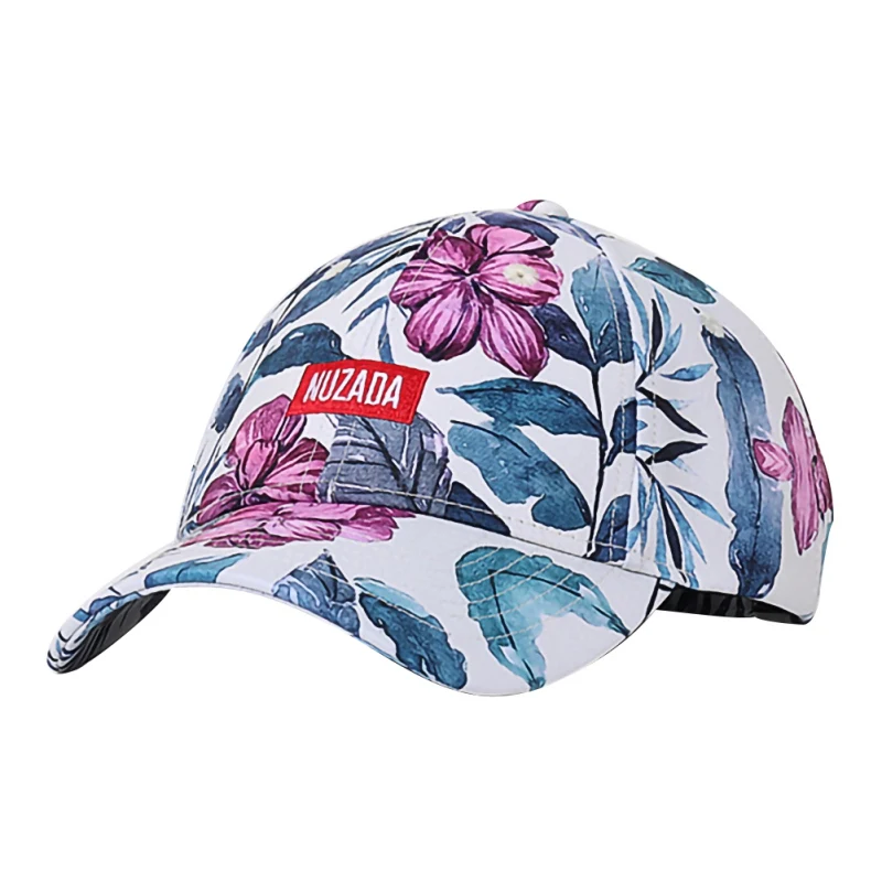 Z Бейсбольная кепка с цветочным принтом Snapback Женская Повседневная дышащая Солнцезащитная шляпа бейсбольная Кепка на осень и лето - Цвет: Z