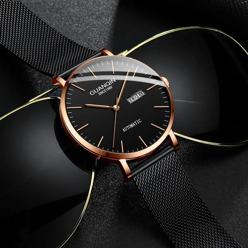 

GUANQIN GJ16123 japan MIYOTA Imported automatic mechanical watch new high-end men's watches business watch waterproof belt