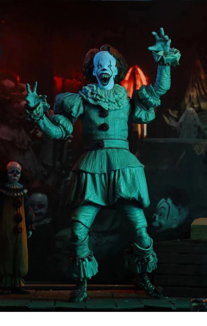 3 головы новейшая оригинальная NECA ужас It пеннивайз Джокер клоун экшн фигурка