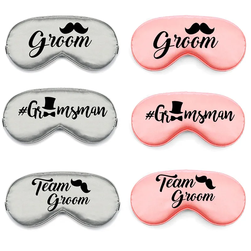 Team Groom Groomsman Sleep Mask Wedding Engagement Bachelor Hen Night
