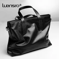 2023 New Men's Briefcase Genuine Leather Male Bags High Quality Fashion Laptop Briefcase Bag Large Shoulder Bag For Men Totes 1
