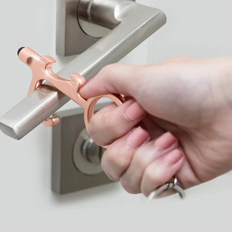 3pcs No Touch Door Opener Non Contact Bottle Opener Stylus Pad Outdoor Multifunctional Anti Touch Tools Aliexpress Home Improvement