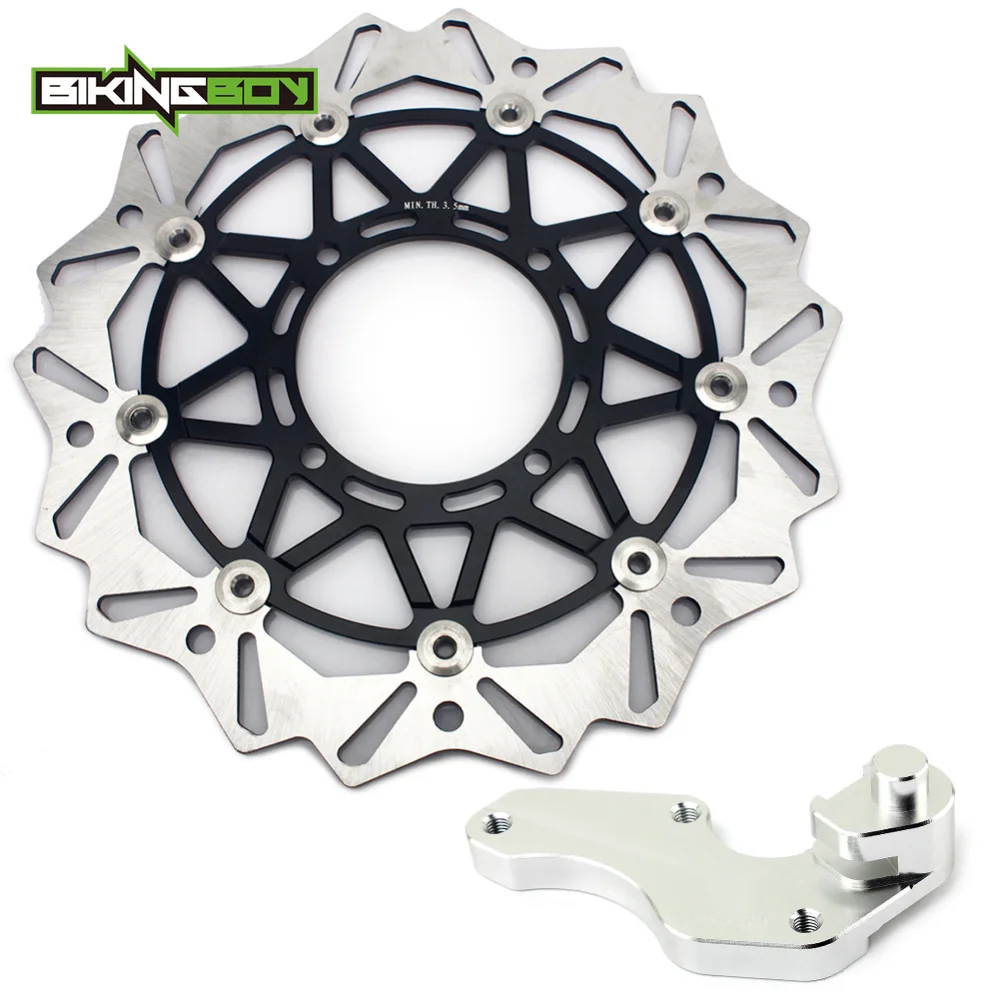 BIKINGBOY 320 мм передние тормозные диски роторы Brakcet для Kawasaki KLX 250 R 1993-1996 KLX 300 R 1997-2007 KLX 650 R 1997-2003