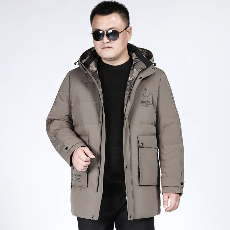 10XL 8XL 6XL 5XL зимняя куртка для мужчин s качество тепловое плотное пальто Зимняя черная Парка мужская теплая верхняя одежда белая утка Dow куртка для мужчин
