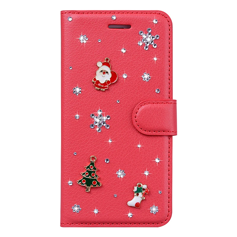 Red DIY Алмазный чехол Флип кожаный бумажник-книжка чехол для iphone X XS Max для iphone XR мобильный телефон для Apple iphone 11 Pro Max чехол - Цвет: Red