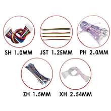 

10pcs JST SH ZH XH PH 1.0mm 1.25mm 1.5mm 2.0mm 2.54mm 2.0 2/3/4/5/6/7/8/9/10/11/12-Pin Female & female Connector with cable