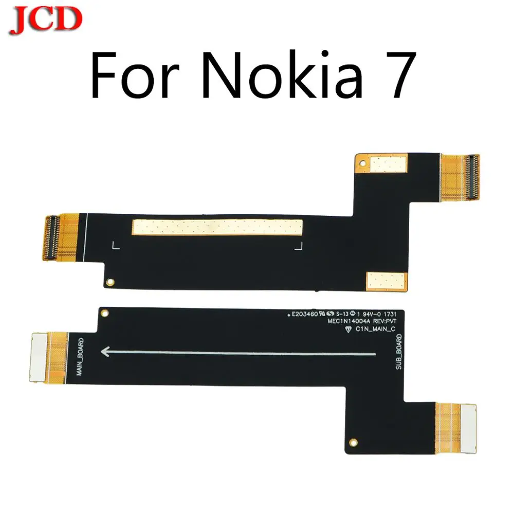 JCD главный разъем гибкий кабель материнской платы для nokia 3 5 6 7 7 плюс 8 3,1 плюс 5,1 плюс 6,1 7,1 Зарядное устройство к материнской платы гибкий кабель-лента - Цвет: For Nokia 7