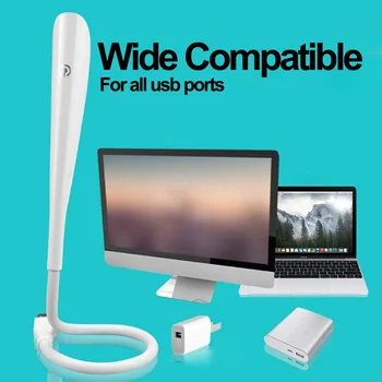 

USB Reading Lamp Portable Laptop USB Light with 14 LED Dimmable Touching Switch Flexible Gooseneck TSH Shop