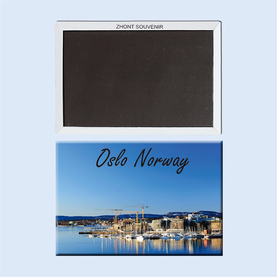 Oslo, Norway туристический сувенир, Магнитный Магнит на холодильник, украшение дома, мировой Пейзаж Туристический сувенир - Color: 22709