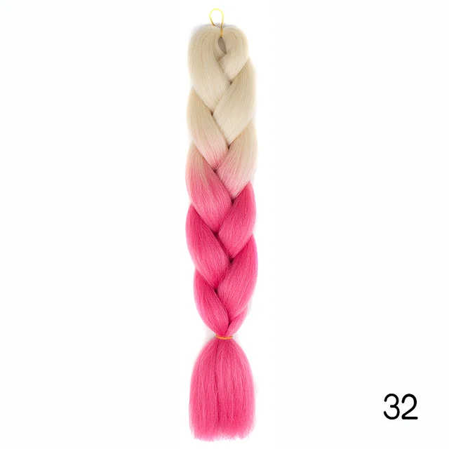 YXHAIR 100g 48 Inch Synthetic Jumbo Box Braids Expression Crochet Hair Extension for Women Pre Stretched Yaki Ombre B48
