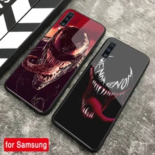 Чехол для samsung A50 чехол закаленное Стекло Venom узорную обложку для samsung A7 A8 A20 A30 A40 A50 A60 A70 A80 плюс