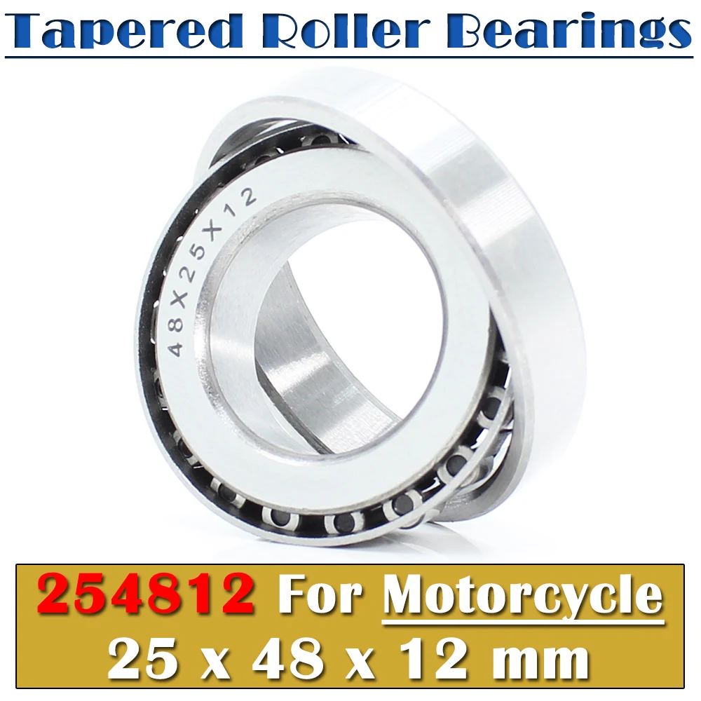 254812 Steering Head Bearing 25*48*12 mm ( 1 PC ) Tapered Roller