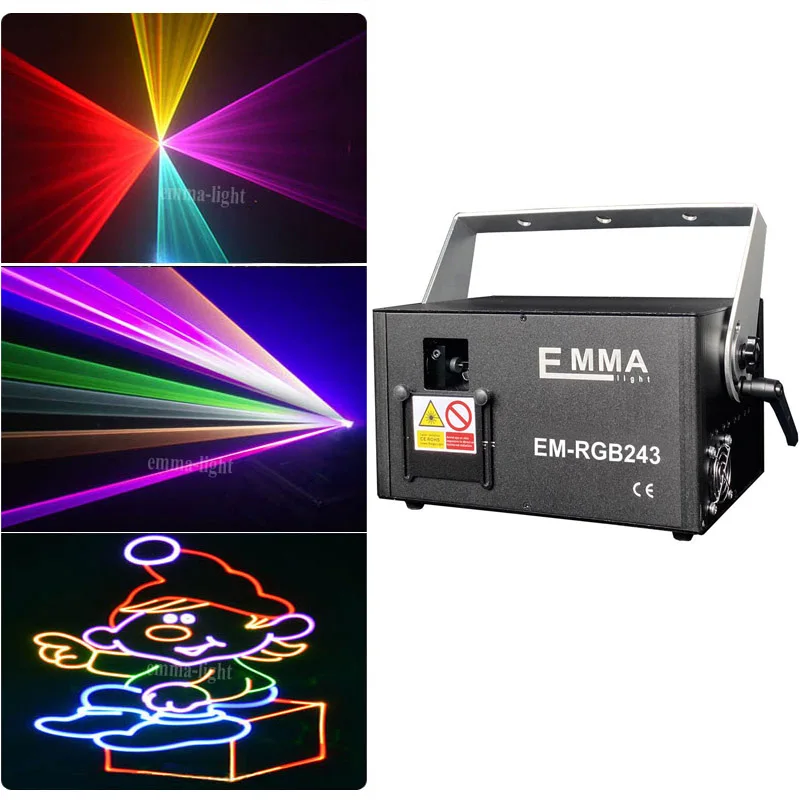 Лазерный RGB светильник 2 Вт 2000 МВт|rgb laser projector|laser projector2000mw rgb |