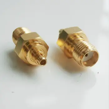 

MMCX To SMA Connector Socket MMCX Male To SMA Female Plug MMCX - SMA GOLD Plated Straight Coaxial Coax RF Adapters