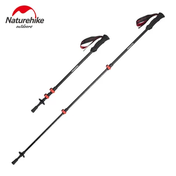 

Naturehike 1Pcs 3 Sections Walking Stick Aluminum Trekking Poles Ultralight Portable Hiking Cane For Outdoor Camping NH19DS003