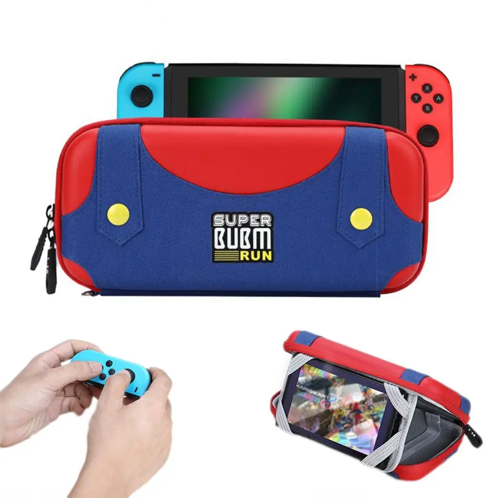 

Nintendo Switch Carry Case, Hard Shell 10 Game Card Slots Mario Designed Large Pouch for Nintendo Switch Console & Accessories