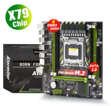 Atermiter X79 X79G เมนบอร์ด LGA 2011 USB2.0 SATA3 สนับสนุนหน่วยความจำ REG ECC และ Xeon E5 โปรเซสเซอร์ 4DDR3(China)